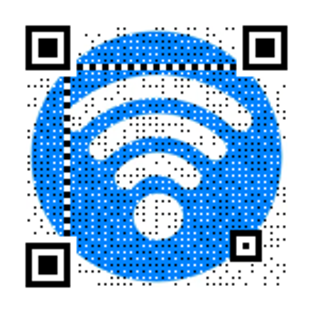 WiFi QR with WiFi Background